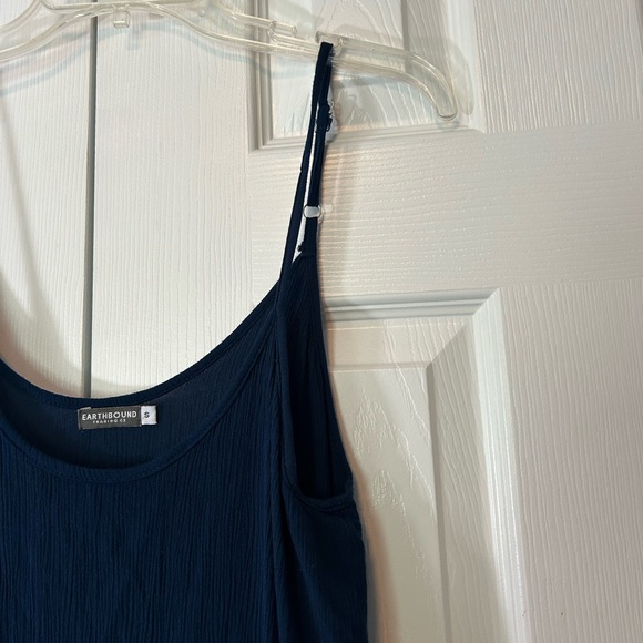 Earthbound Swimsuit Cover Adjustable Straps Navy Blue  Small Asymmetrical - Picture 6 of 12